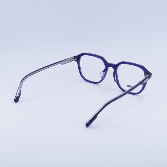 Kenzo KZ50102F 090 Eyeglasses Shiny Blue 53mm Square Frame - Picture 8 of 10
